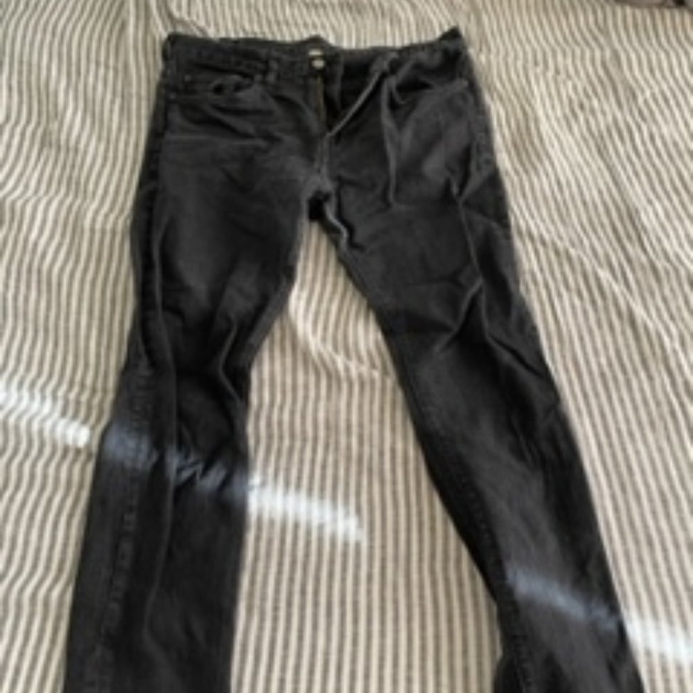 J. Crew 484 Kaihara Black Denim Jeans